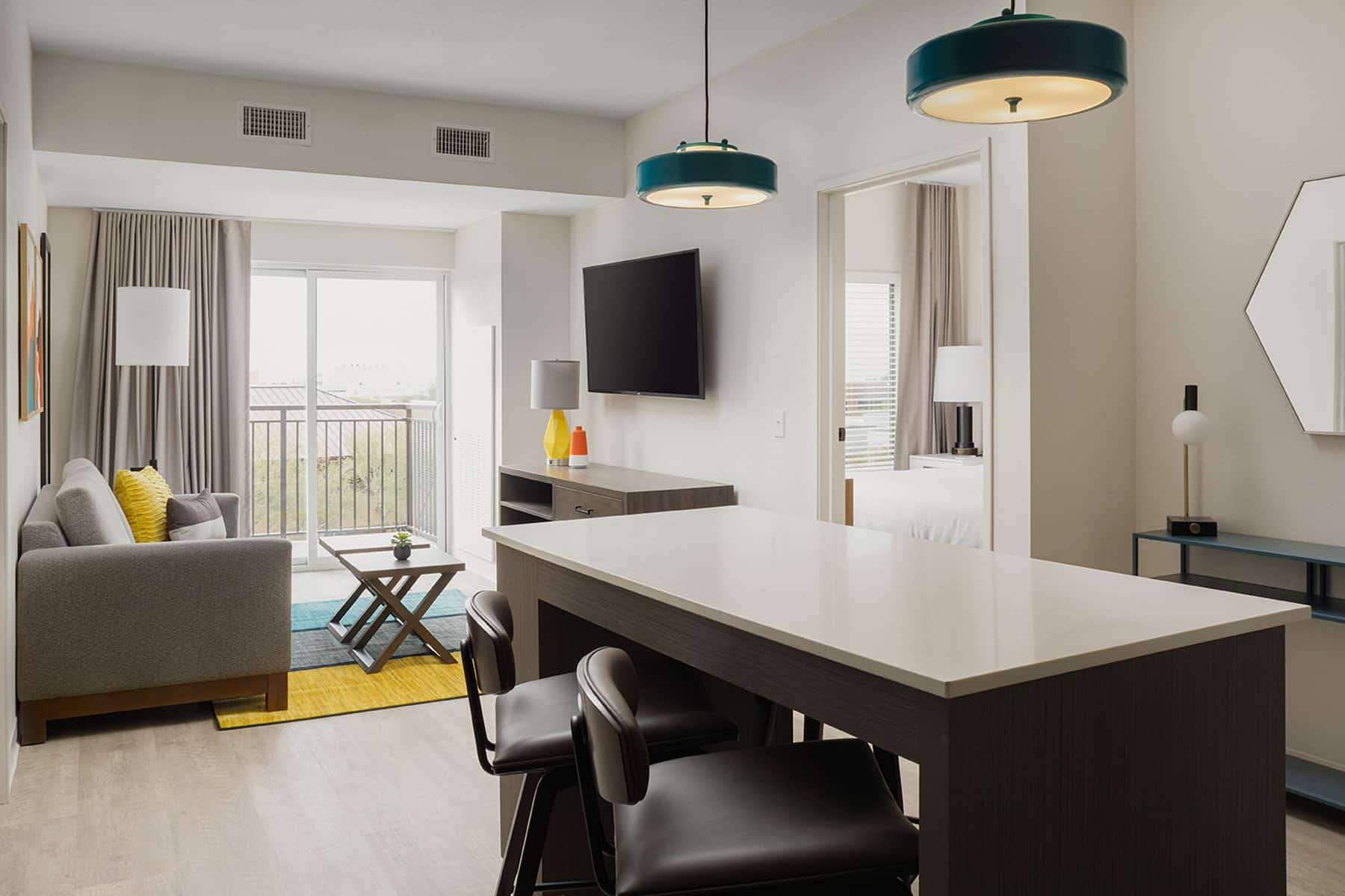 Guest room at the WaterWalk Extended Stay Jacksonville Deerwood Pk in Jacksonville, Florida