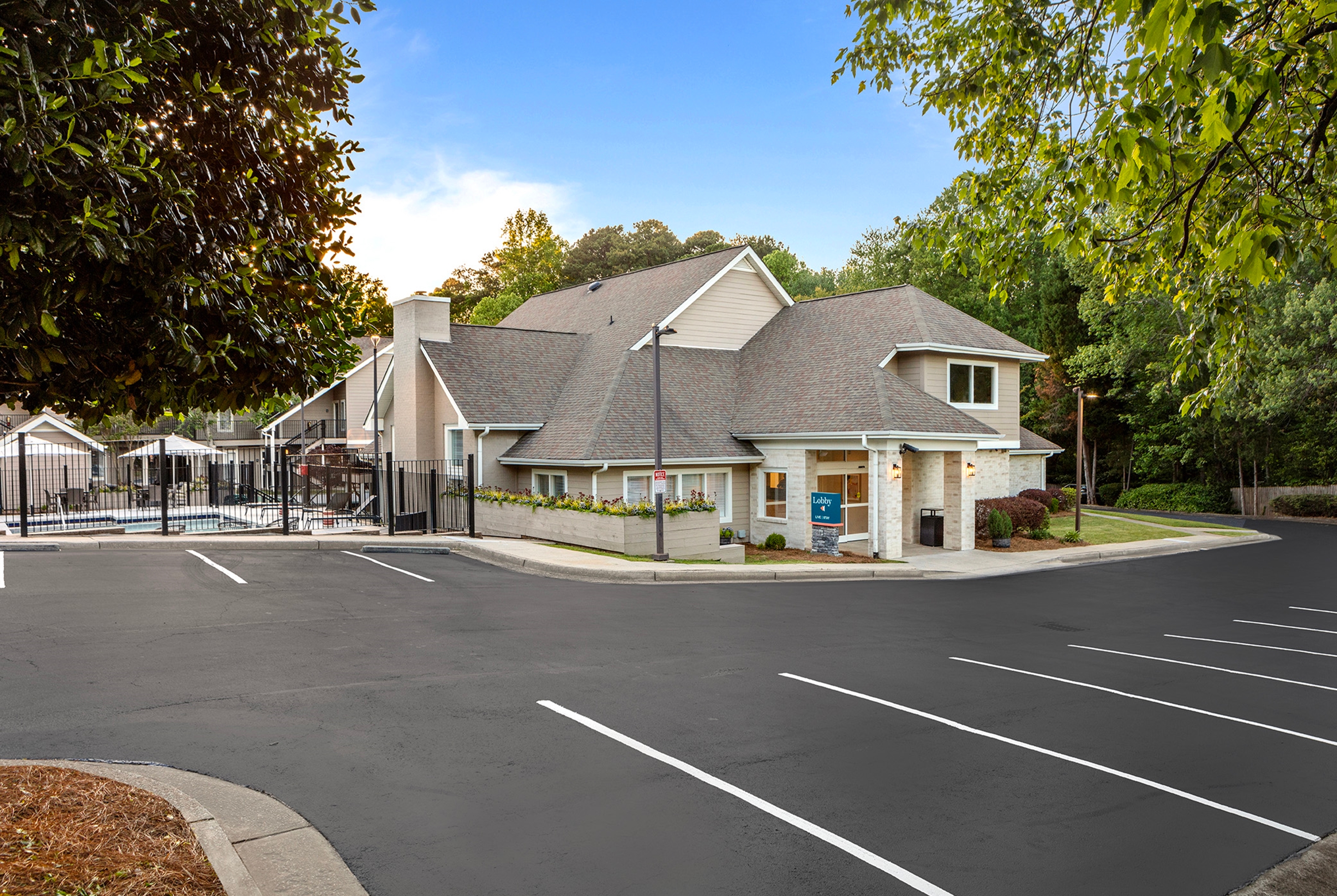 Exterior of WaterWalk Extended Stay by Wyndham Atlanta Perimeter hotel in Atlanta, Georgia