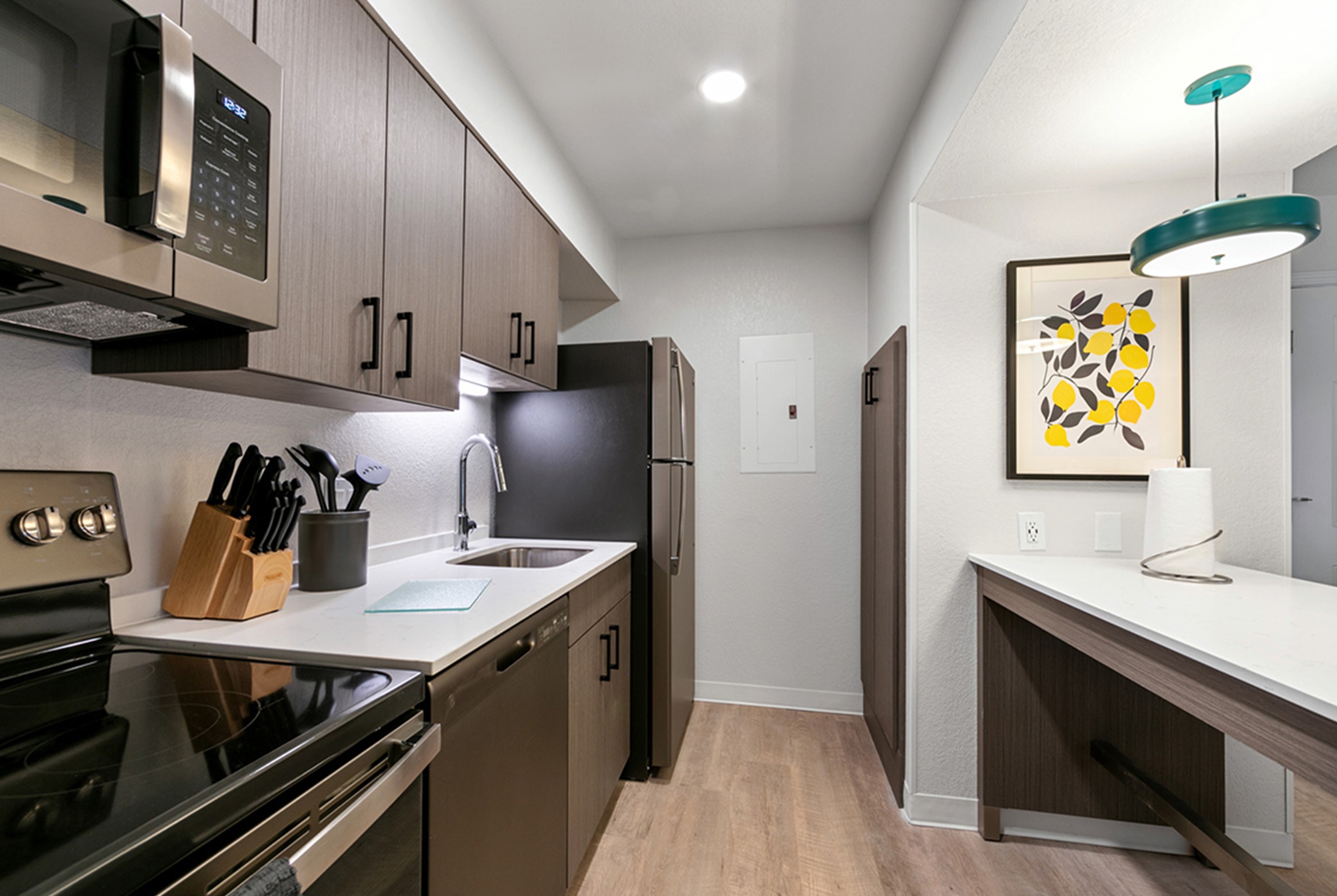 Guest room at the WaterWalk Extended Stay by Wyndham Atlanta Perimeter in Atlanta, Georgia