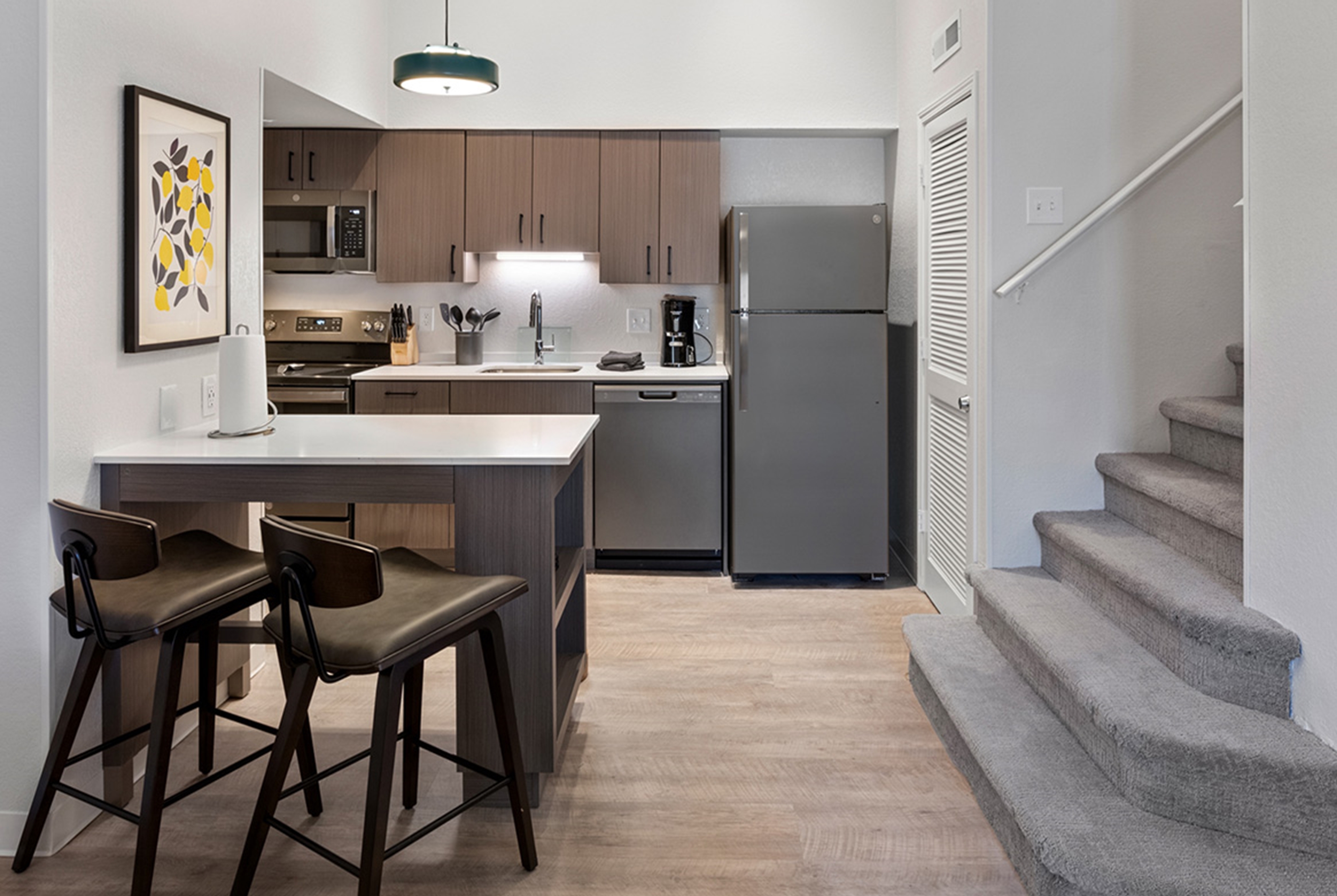 Guest room at the WaterWalk Extended Stay by Wyndham Atlanta Perimeter in Atlanta, Georgia