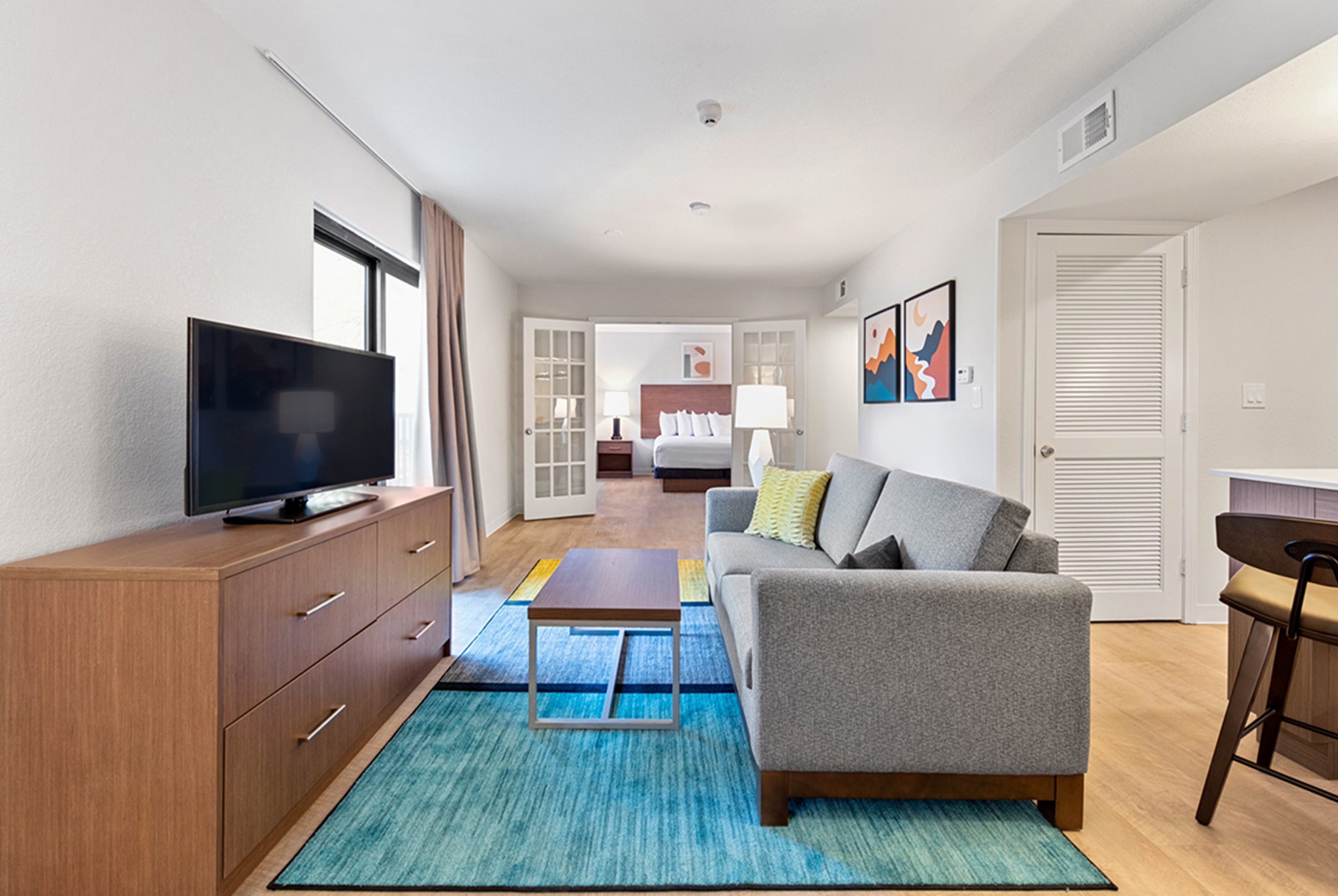 Guest room at the WaterWalk Extended Stay by Wyndham Atlanta Perimeter in Atlanta, Georgia