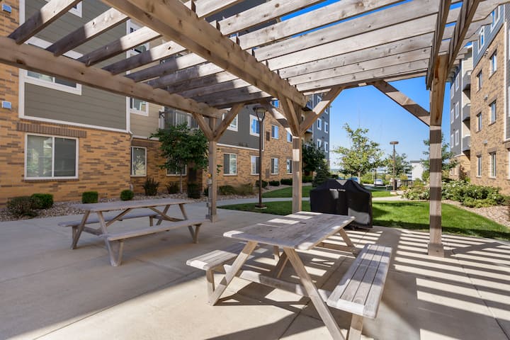 BBQ grill at WaterWalk Extended Stay Kansas City - Overland Pk in Overland Park, Kansas