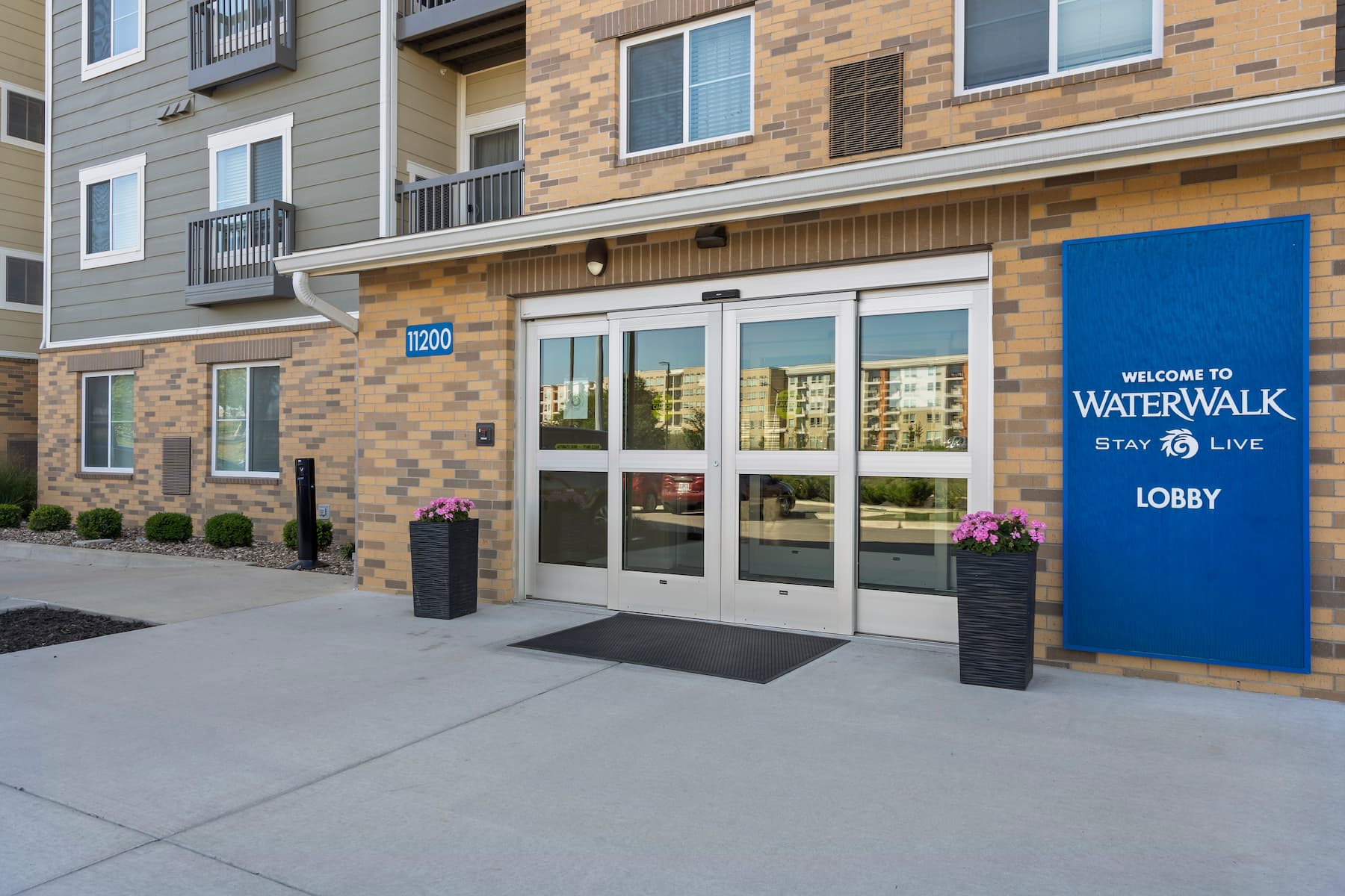 Exterior of WaterWalk Extended Stay Kansas City - Overland Pk hotel in Overland Park, Kansas