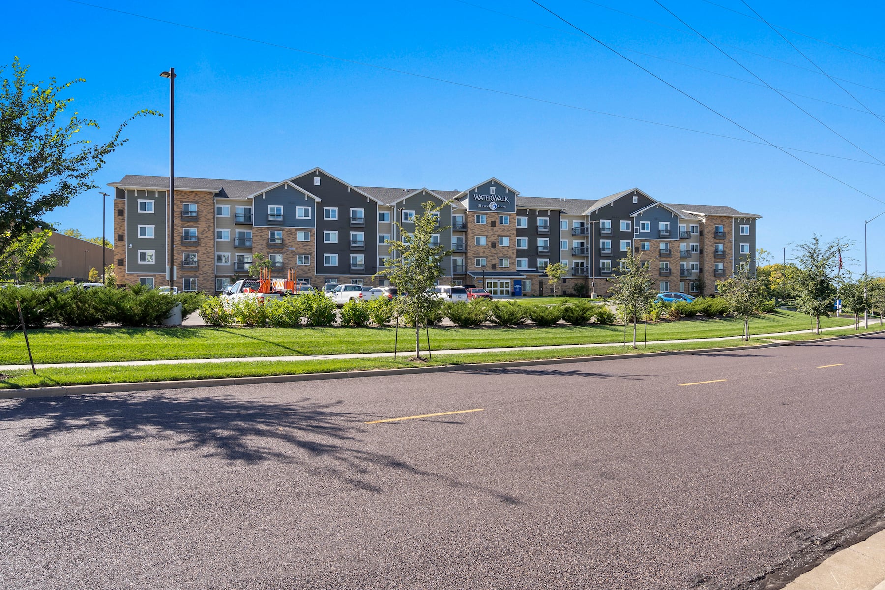 Exterior of WaterWalk Extended Stay Kansas City - Overland Pk hotel in Overland Park, Kansas