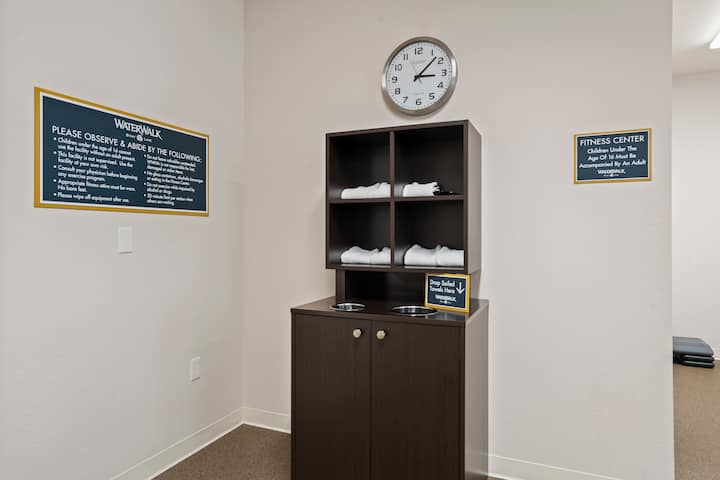 Fitness room at WaterWalk Extended Stay Kansas City - Overland Pk in Overland Park, Kansas