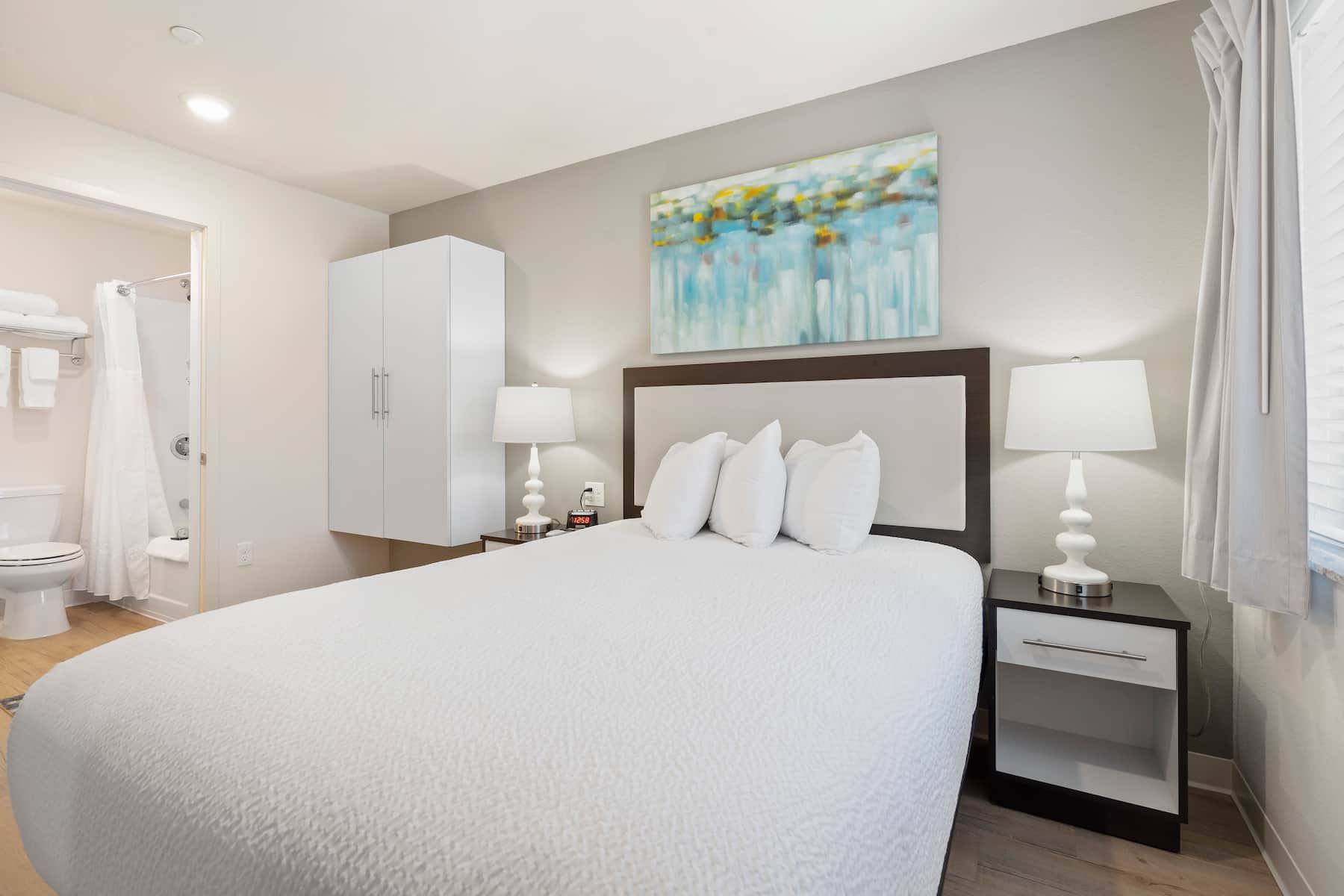 Guest room at the WaterWalk Extended Stay Kansas City - Overland Pk in Overland Park, Kansas