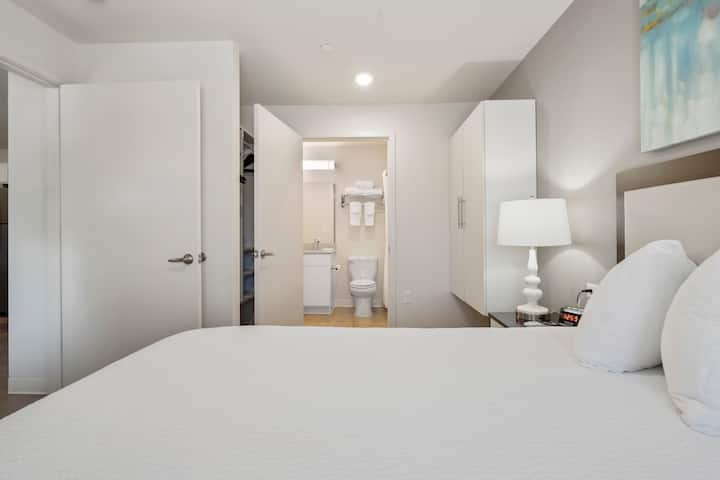 Guest room at the WaterWalk Extended Stay Kansas City - Overland Pk in Overland Park, Kansas
