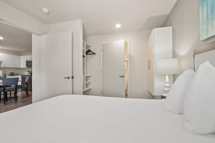 Guest room at the WaterWalk Extended Stay Kansas City - Overland Pk in Overland Park, Kansas