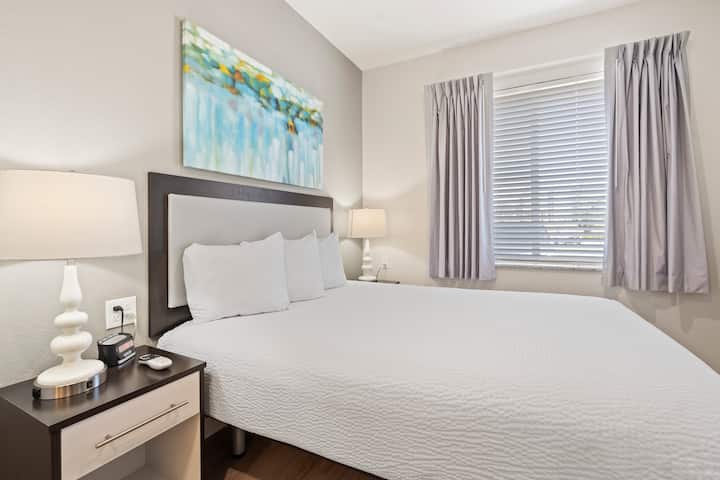 Guest room at the WaterWalk Extended Stay Kansas City - Overland Pk in Overland Park, Kansas