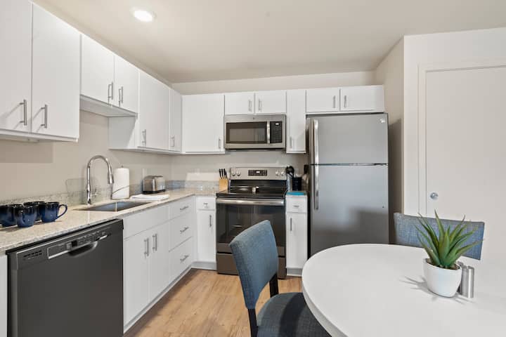 Guest room at the WaterWalk Extended Stay Kansas City - Overland Pk in Overland Park, Kansas