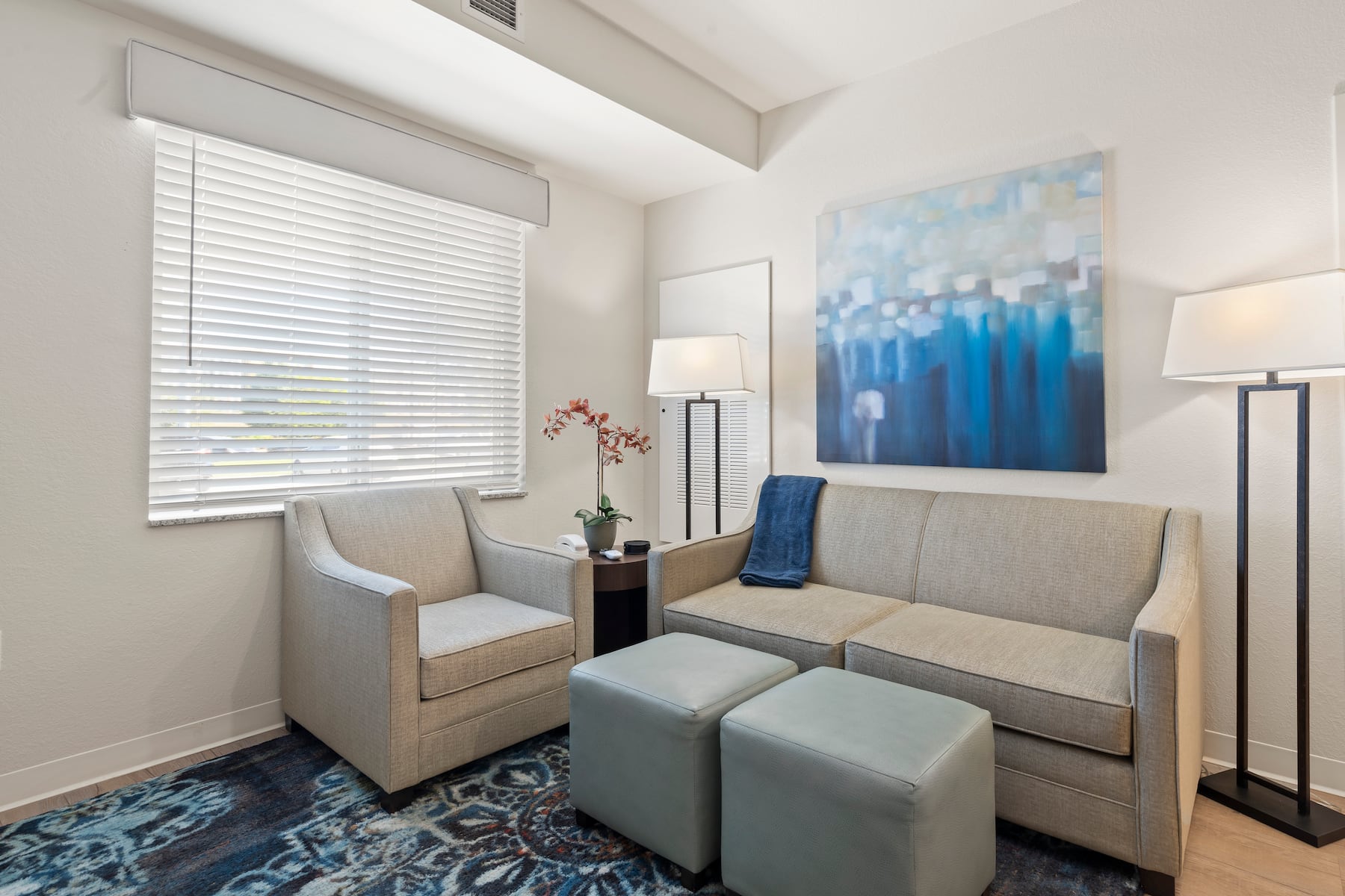 Guest room at the WaterWalk Extended Stay Kansas City - Overland Pk in Overland Park, Kansas