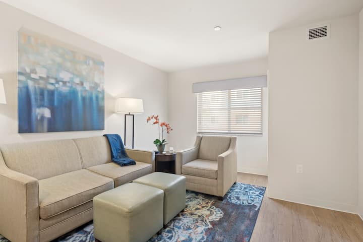 Guest room at the WaterWalk Extended Stay Kansas City - Overland Pk in Overland Park, Kansas