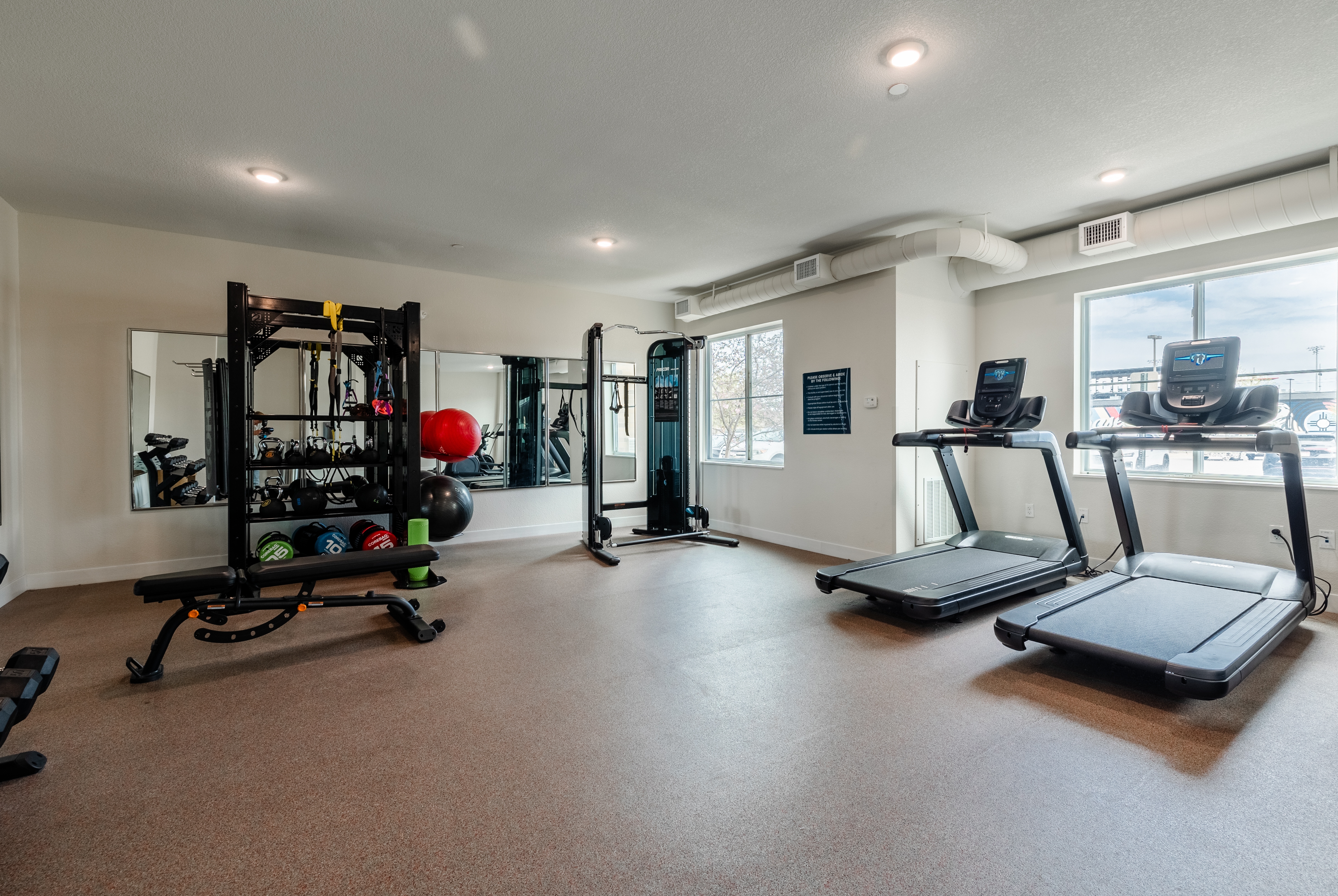 Fitness room at WaterWalk Extended Stay Wichita in Wichita, Kansas