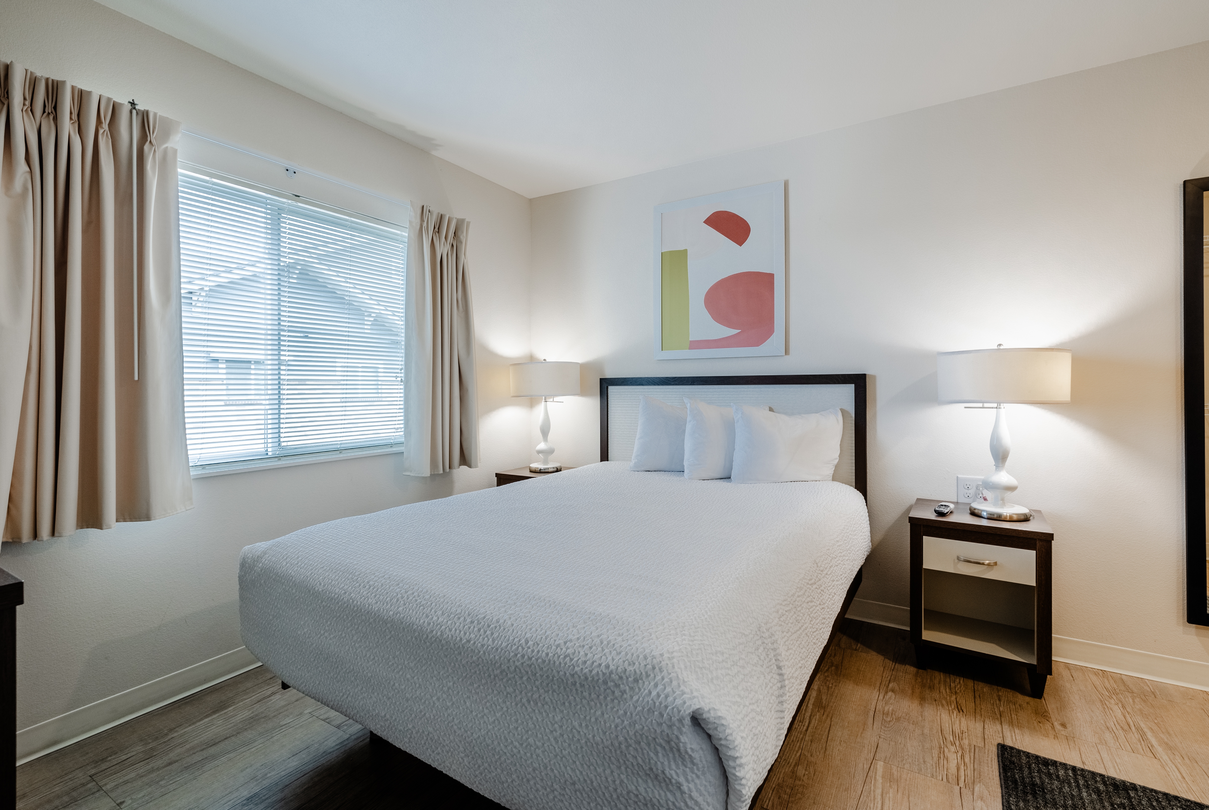 Guest room at the WaterWalk Extended Stay Wichita in Wichita, Kansas