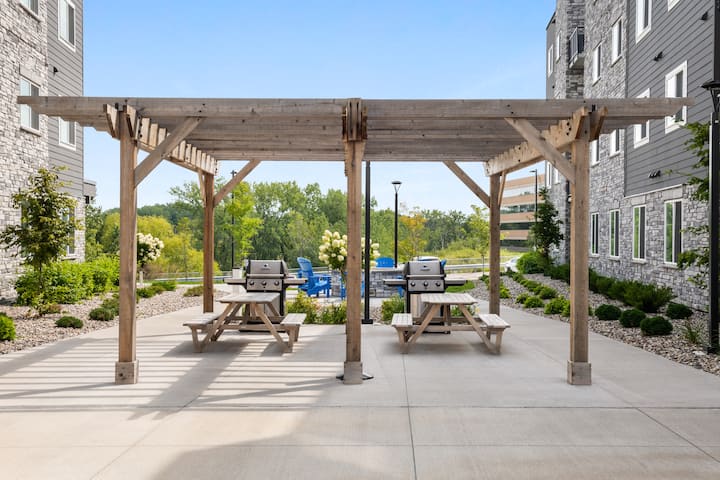 BBQ grill at WaterWalk Extended Stay Minneapolis - Plymouth in Plymouth, Minnesota