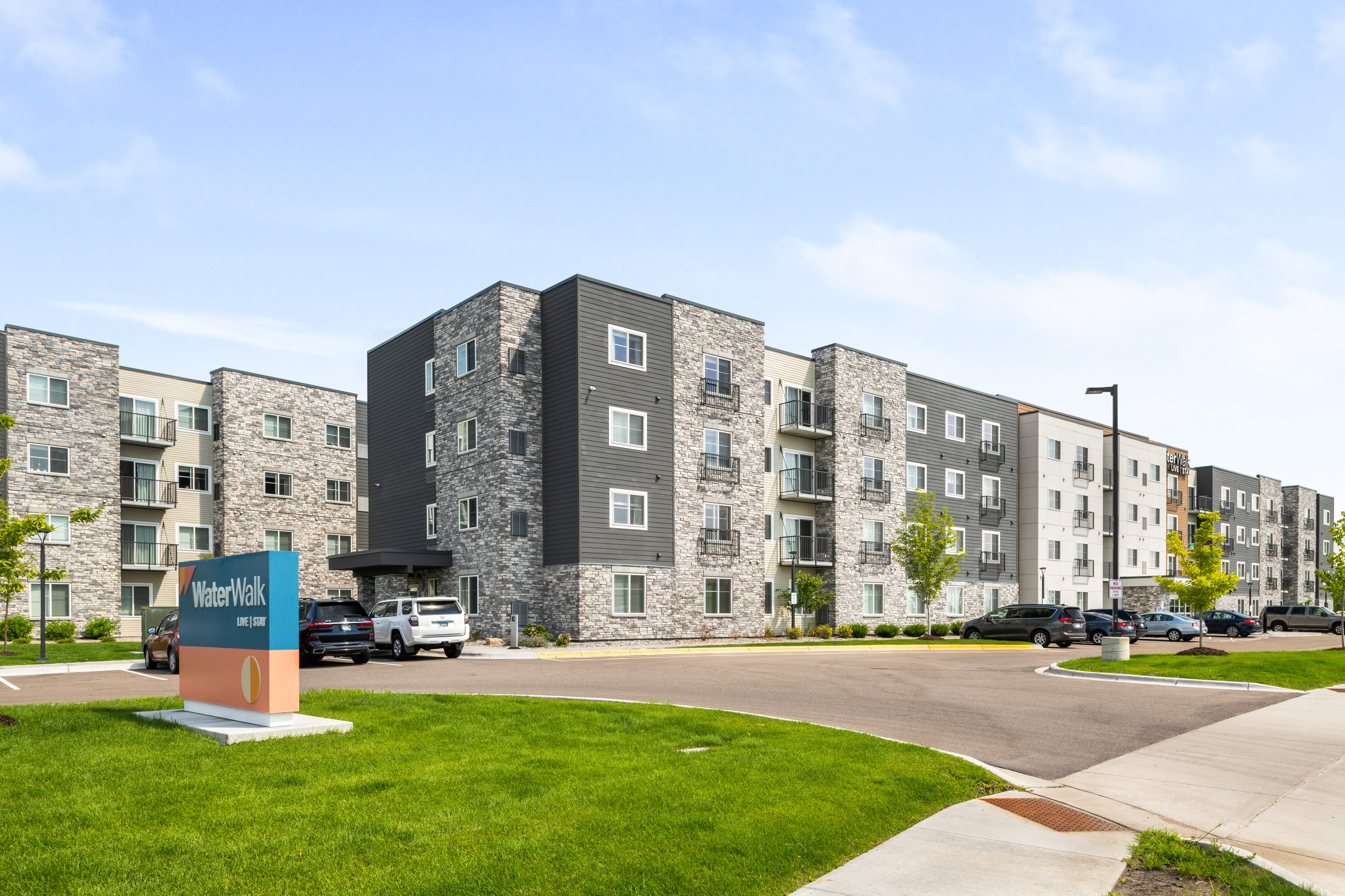 Exterior of WaterWalk Extended Stay Minneapolis - Plymouth hotel in Plymouth, Minnesota