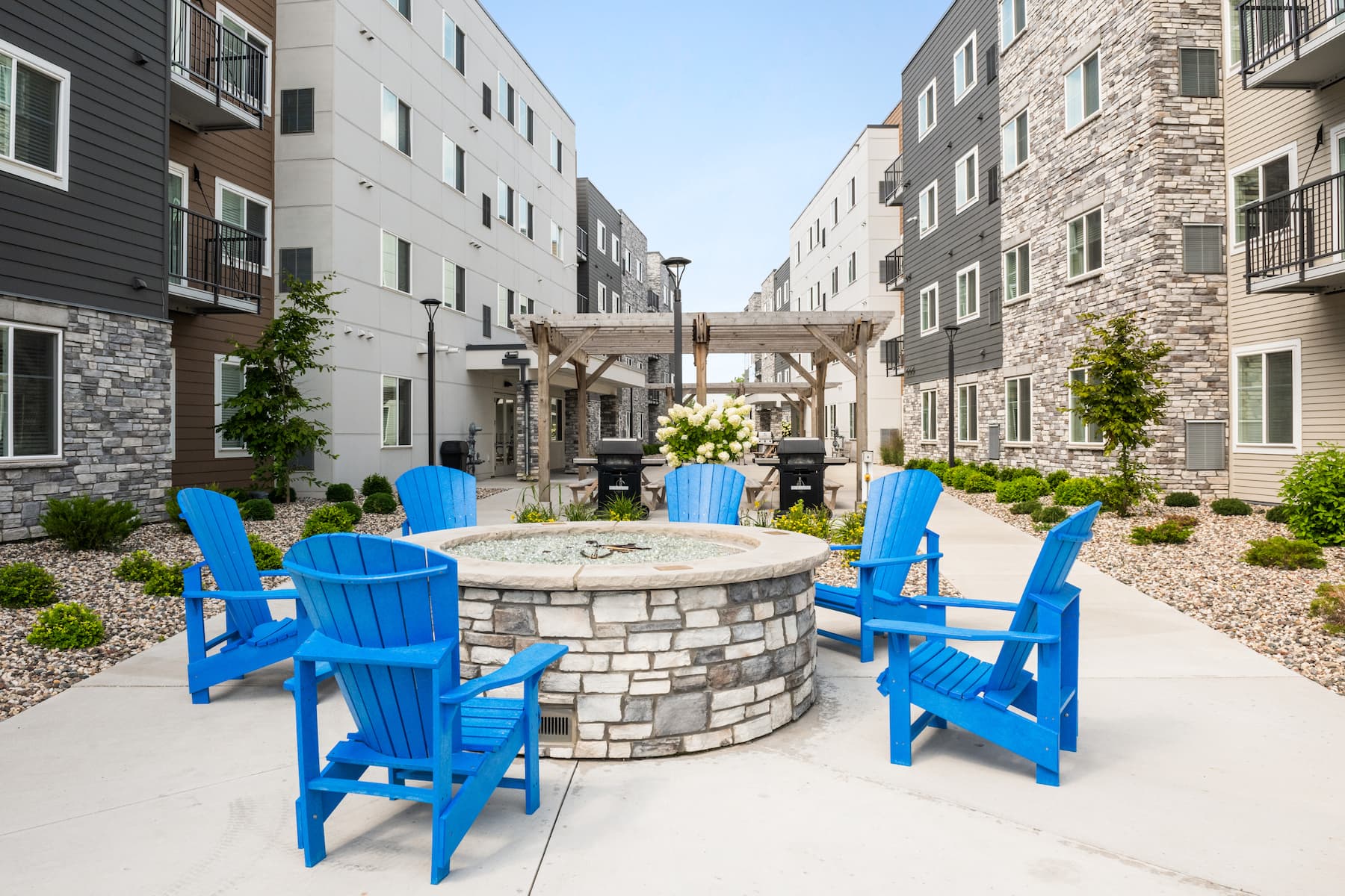 Firepit at WaterWalk Extended Stay Minneapolis - Plymouth in Plymouth, Minnesota