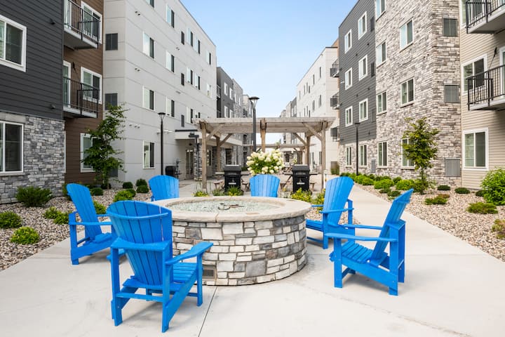 Firepit at WaterWalk Extended Stay Minneapolis - Plymouth in Plymouth, Minnesota