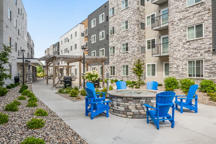 Firepit at WaterWalk Extended Stay Minneapolis - Plymouth in Plymouth, Minnesota