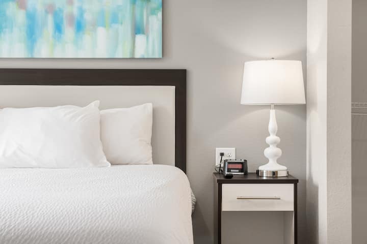 Guest room at the WaterWalk Extended Stay Minneapolis - Plymouth in Plymouth, Minnesota