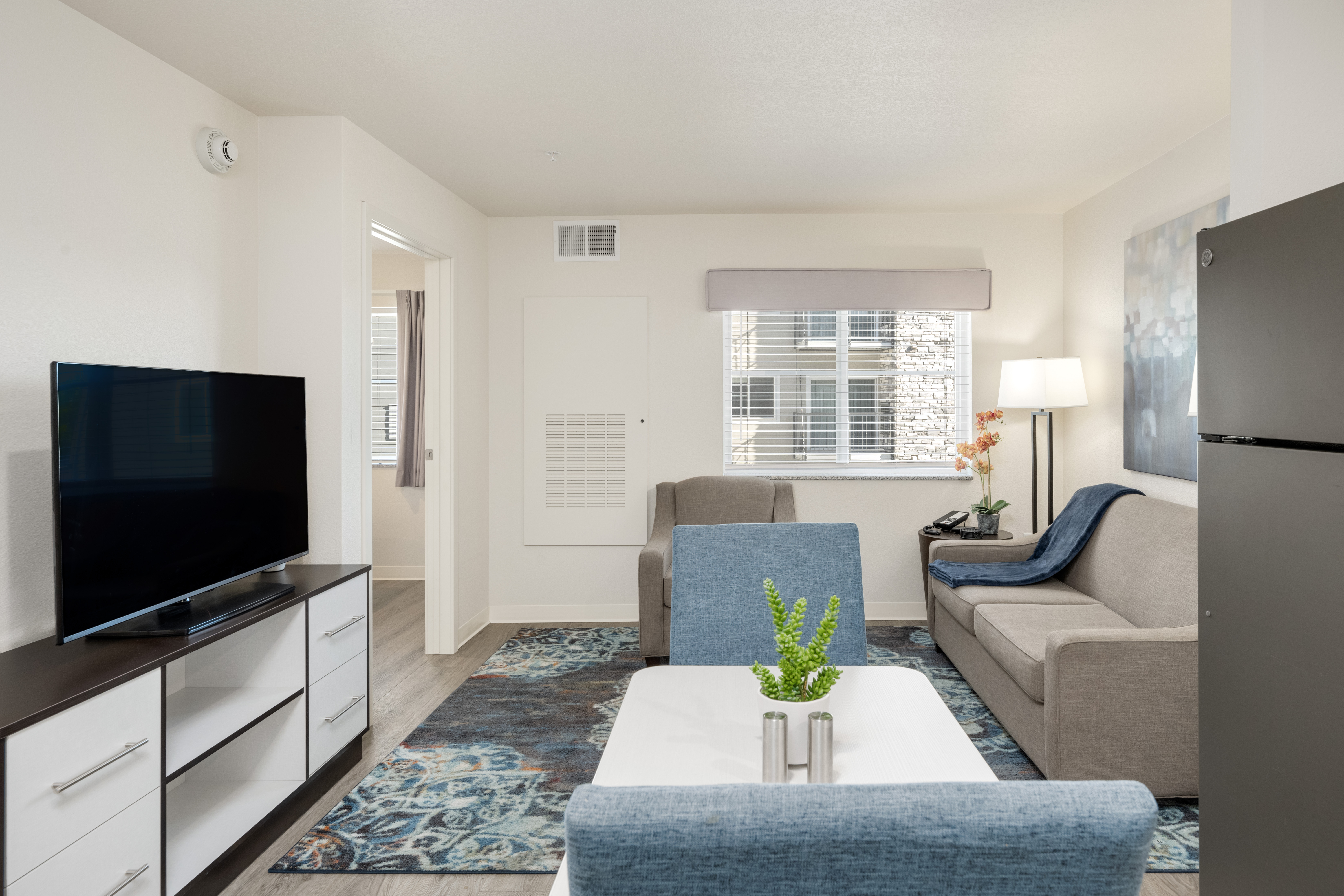 Guest room at the WaterWalk Extended Stay Minneapolis - Plymouth in Plymouth, Minnesota