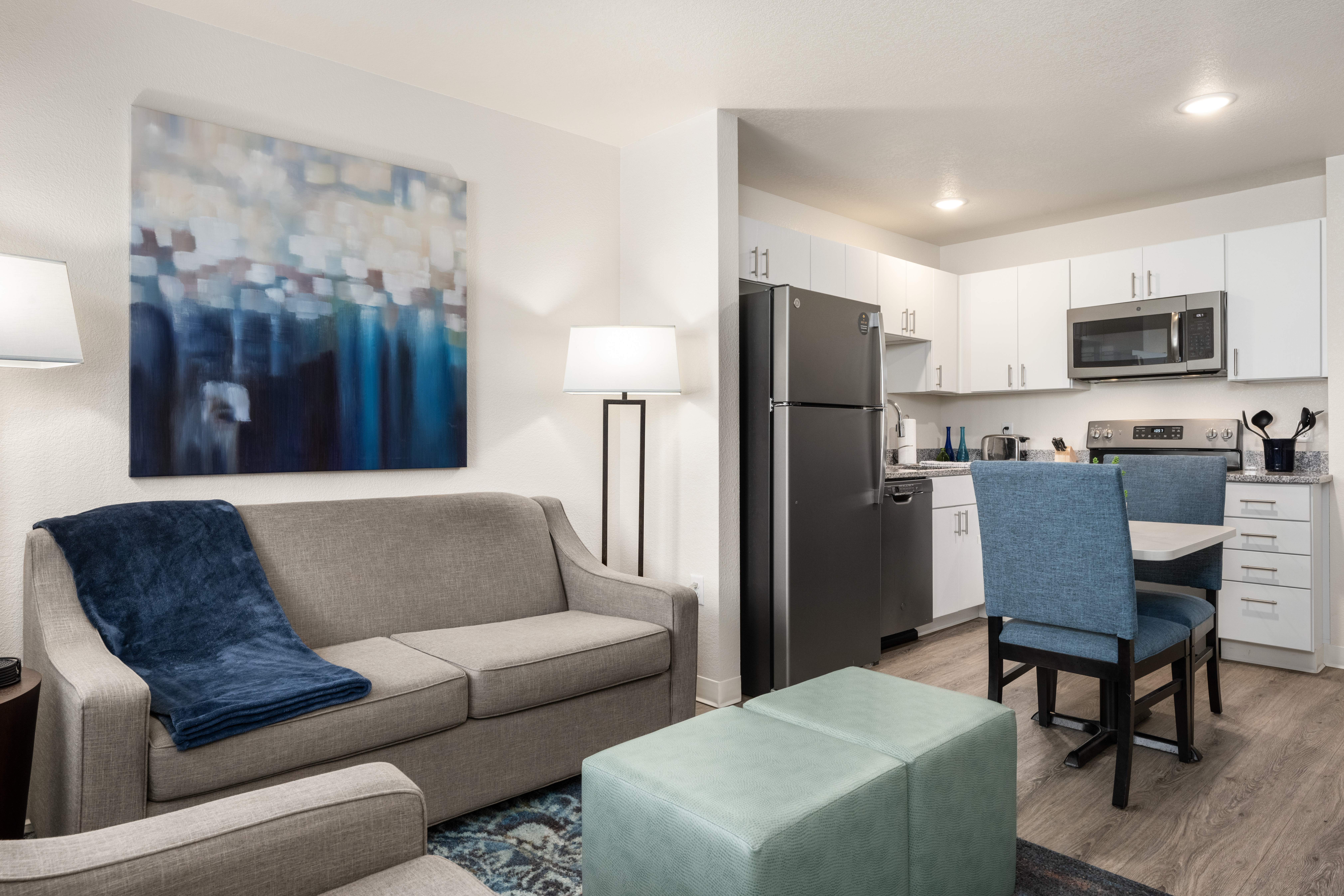Guest room at the WaterWalk Extended Stay Minneapolis - Plymouth in Plymouth, Minnesota