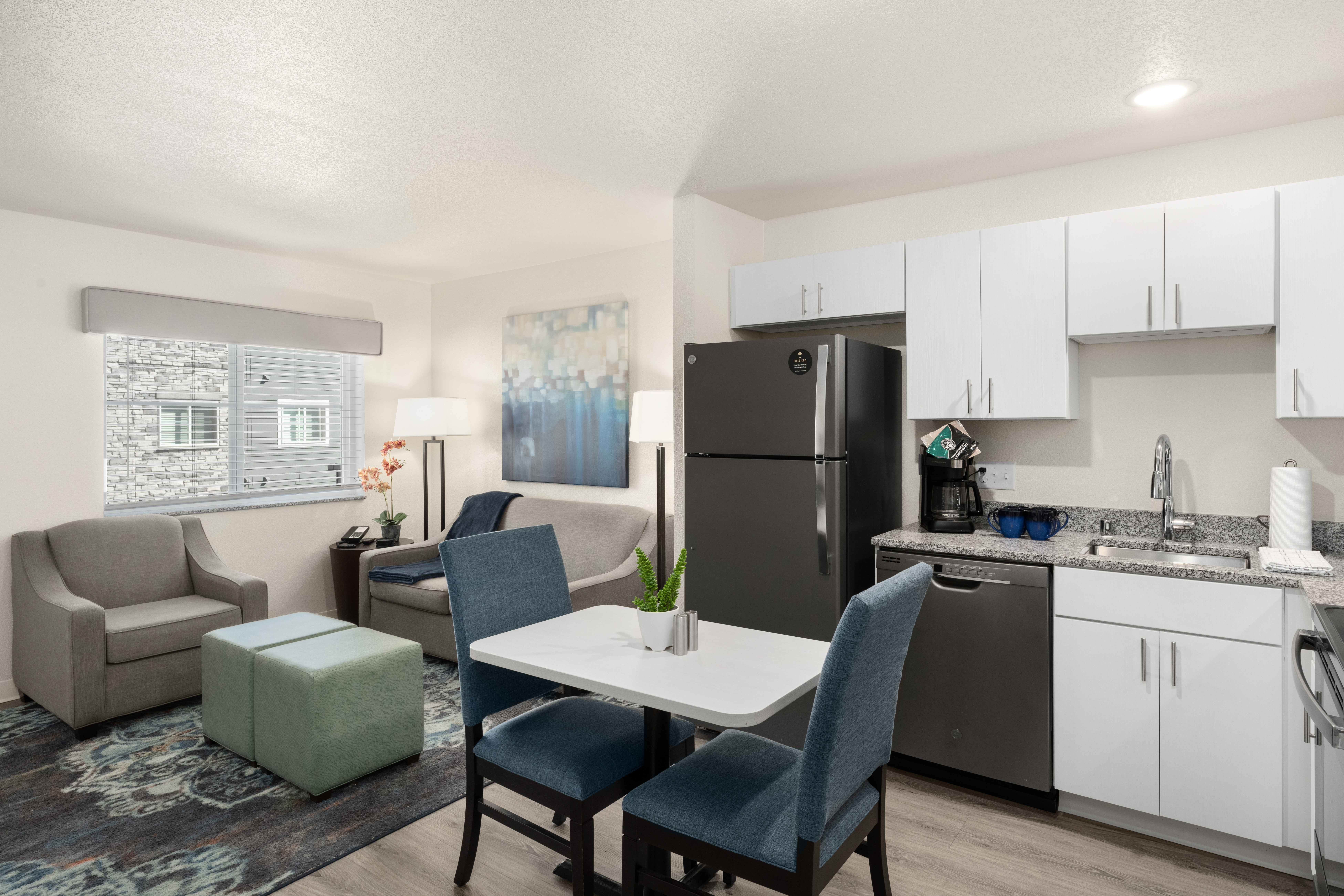 Guest room at the WaterWalk Extended Stay Minneapolis - Plymouth in Plymouth, Minnesota