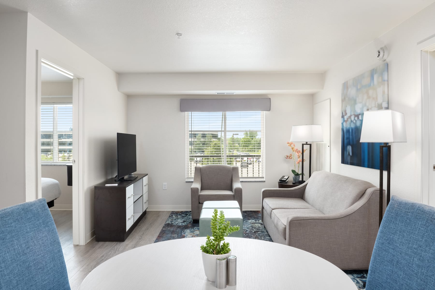 Guest room at the WaterWalk Extended Stay Minneapolis - Plymouth in Plymouth, Minnesota