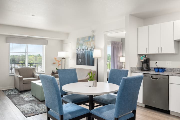 Guest room at the WaterWalk Extended Stay Minneapolis - Plymouth in Plymouth, Minnesota