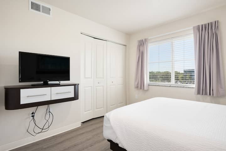 Guest room at the WaterWalk Extended Stay Minneapolis - Plymouth in Plymouth, Minnesota