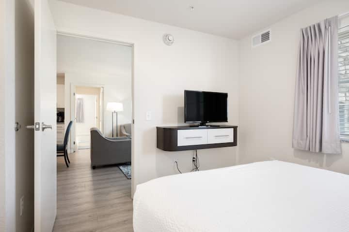 Guest room at the WaterWalk Extended Stay Minneapolis - Plymouth in Plymouth, Minnesota