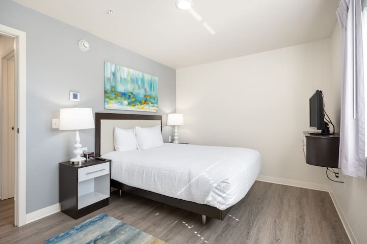 Guest room at the WaterWalk Extended Stay Minneapolis - Plymouth in Plymouth, Minnesota
