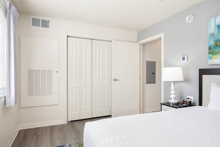 Guest room at the WaterWalk Extended Stay Minneapolis - Plymouth in Plymouth, Minnesota