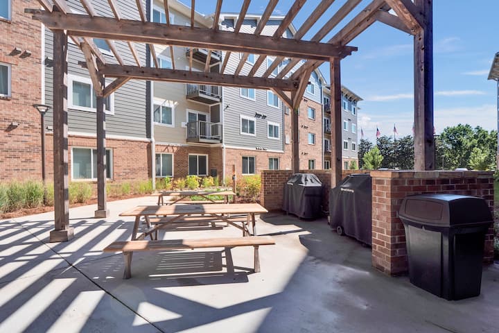 BBQ grill at WaterWalk Extended Stay Charlotte - Arrowood in Charlotte, North Carolina