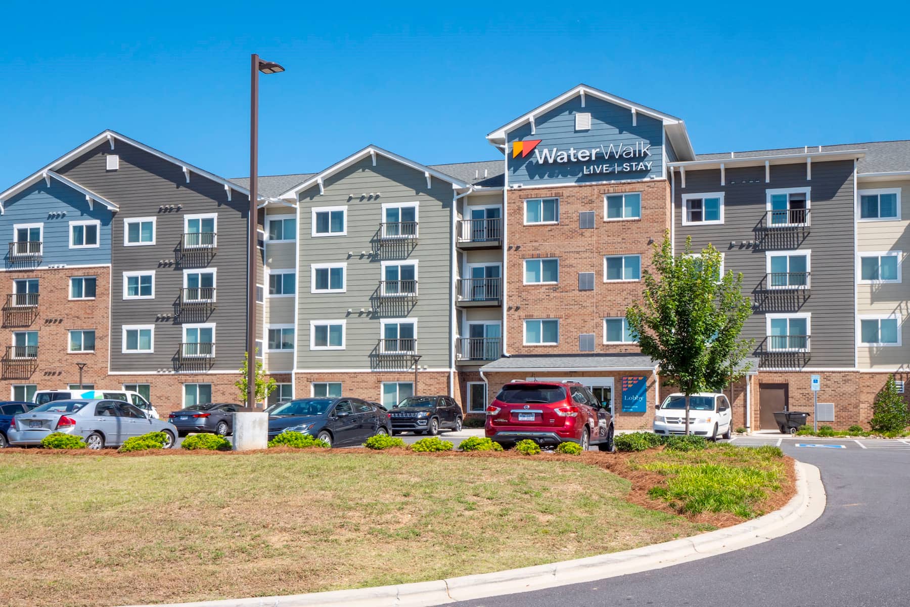 Exterior of WaterWalk Extended Stay Charlotte - Arrowood hotel in Charlotte, North Carolina