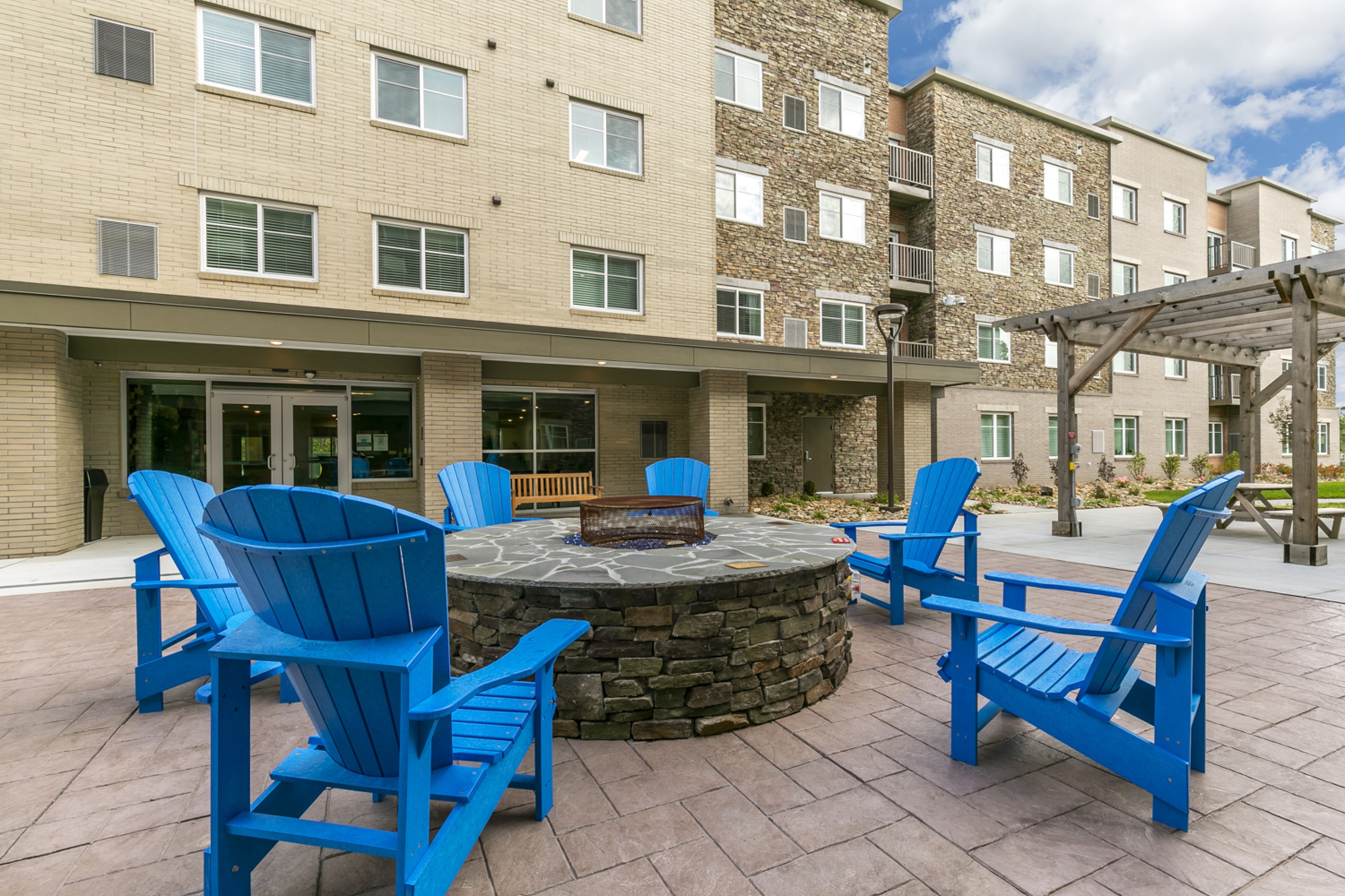 Firepit at WaterWalk Extended Stay Raleigh Durham Research Triangle in Morrisville, North Carolina