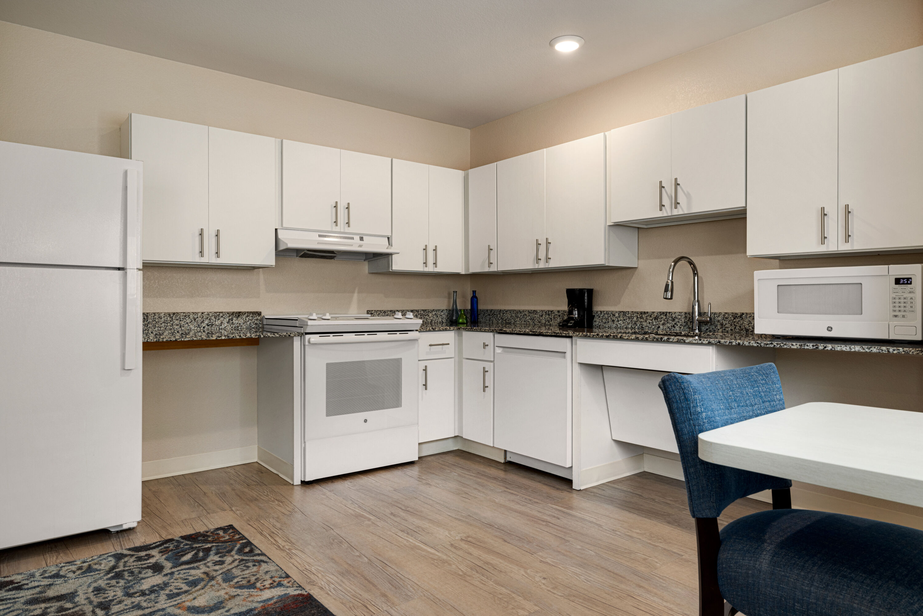 Guest room at the WaterWalk Extended Stay Raleigh Durham Research Triangle in Morrisville, North Carolina