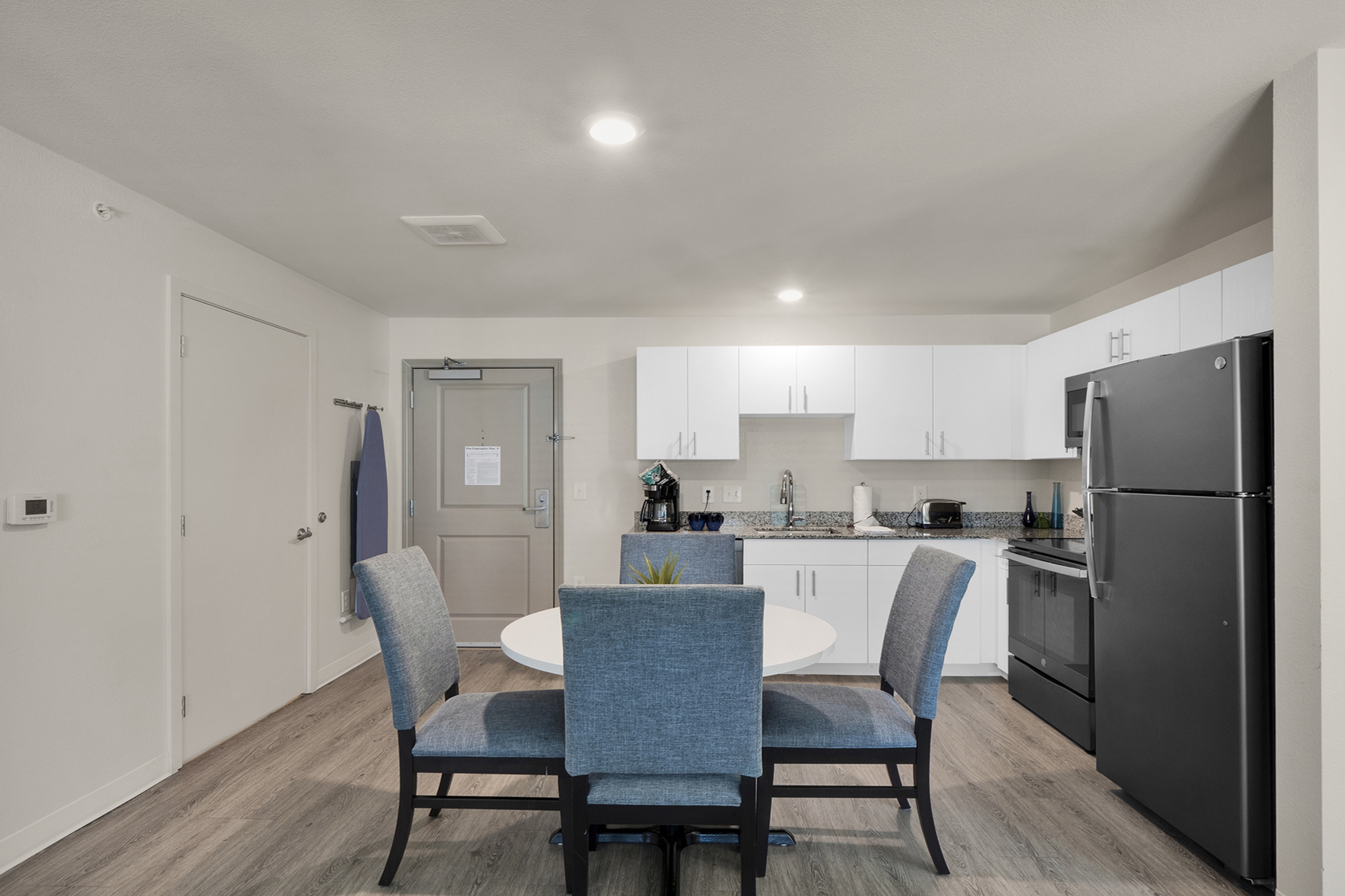 Guest room at the WaterWalk Extended Stay Raleigh Durham Research Triangle in Morrisville, North Carolina