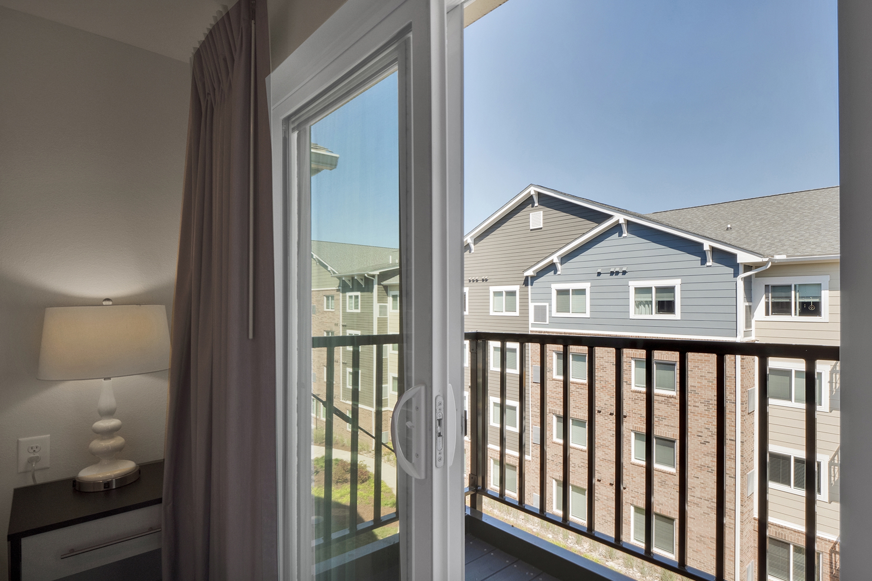 Guest room at the WaterWalk Extended Stay Raleigh Durham Research Triangle in Morrisville, North Carolina