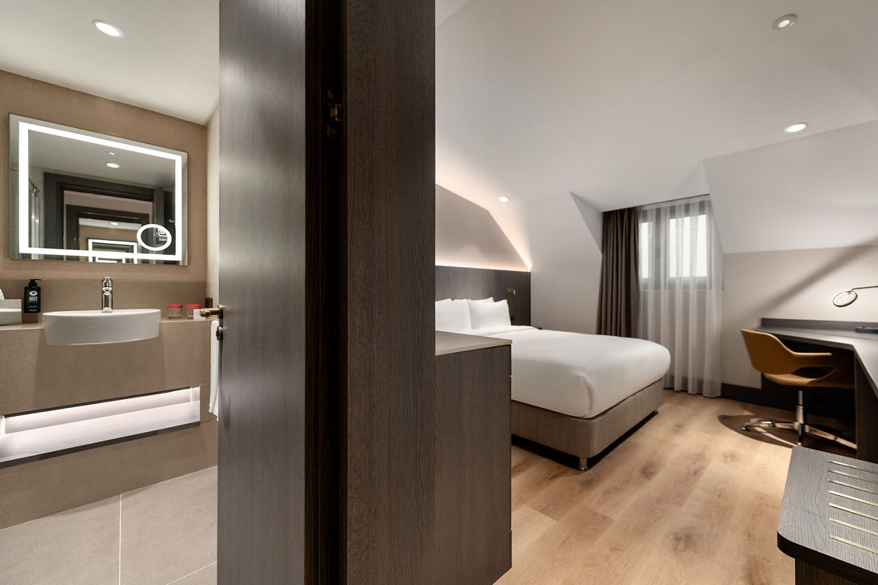 2025-12-09,  Istanbul,  Kivanc Sonmez,  Ramada by Wyndham Arnavutkoy,  Turkey,  Bed,  Chair,  Floor,  Flooring,  Furniture,  Hardwood,  Indoors,  Interior Design,  Living Room,  Sink,  Sink Faucet,  Wood